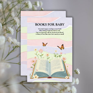 Cartão De Informações Chá de fraldas Whimsical Storybook