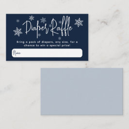 Cartão De Informações Chá de inverno moderno e minimalista