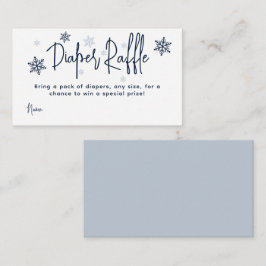 Cartão De Informações Chá de inverno moderno e minimalista