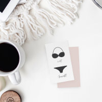 Chá de Lingerie de caligrafia elegante