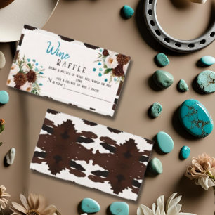 Cartão De Informações Chá de Noiva Boêmio Floral Rústico Sorteio de Vinh