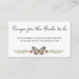 Cartão De Informações Chá de Noiva Flor Silvestre Elegante - Compartilhe