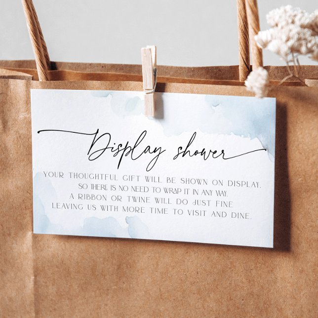 Cartão De Informações Chá de Noiva Nove Nuvens Presente Desembrulhado (Criador carregado)