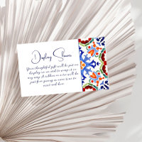 Chá de panela de exibição de azulejos coloridos me