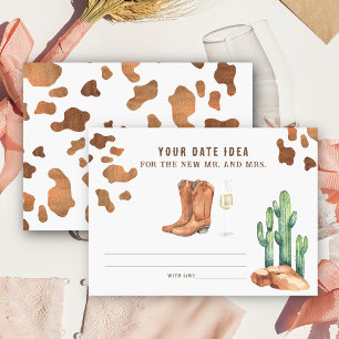 Cartão De Informações Chá de panela Ocidental Ideias noturnas Data jar