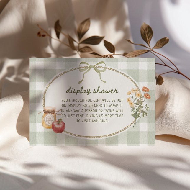 Cartão De Informações Chá de tela de quadro do Arco verde de algodão (Criador carregado)