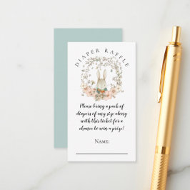 Cartão De Informações Chá do Rapaz de Fralda Bonny Bonny Raffle