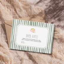 Chá Matcha Sabugueiro Listrado Chá de Bebê Sorteio