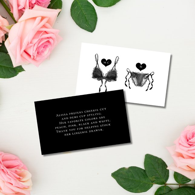 Cartão De Informações Chá Negra Elegante Moderno (Criador carregado)