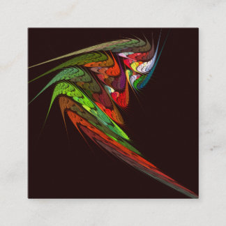 Cartão De Informações Chameleon Abstrato Art