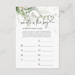 Cartão De Informações Chás de fraldas Jogos com placa de Chá de fralda