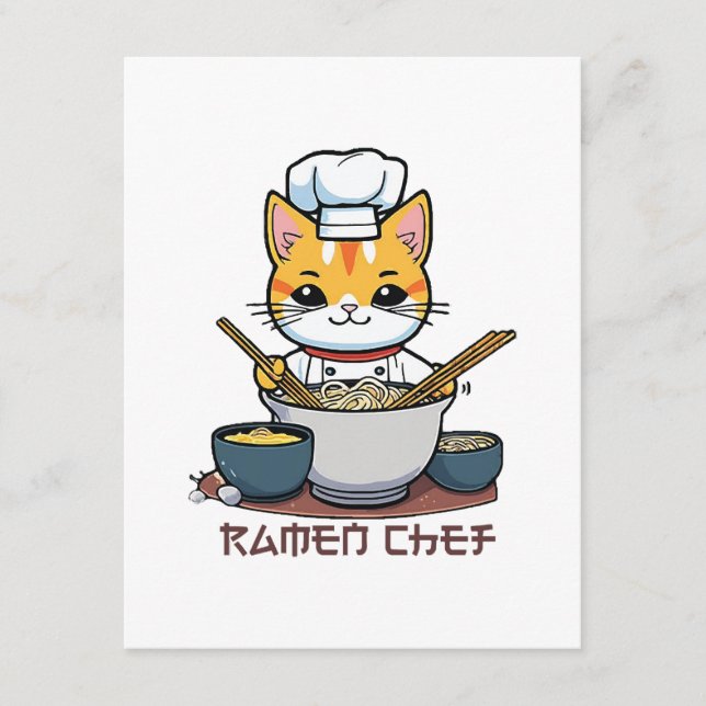 Cartão De Informações Chef de Ramen (Frente)