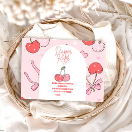 Cartão De Informações Cherry no topo da Diapper Raffle