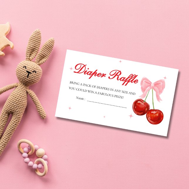 Cartão De Informações Cherry no topo da Fralda Raffle (Criador carregado)