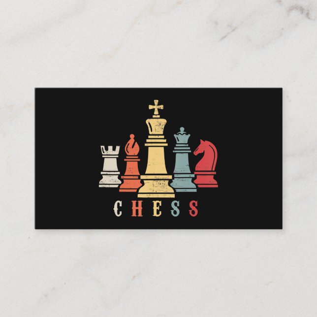 Cartão De Informações Chess Lover | Presente do Xadrez Set Checkmate (Frente)