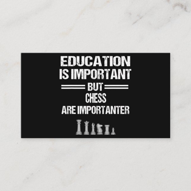 Cartão De Informações Chess Piece Education Humor Sarcastic Funny Cristo (Frente)