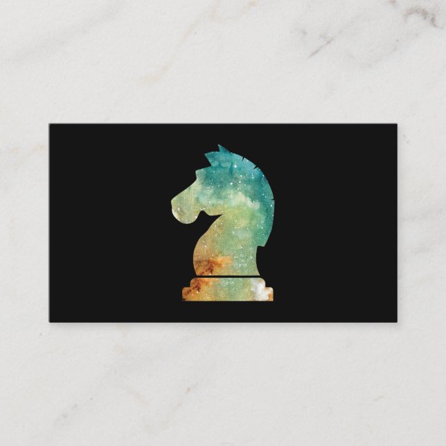 Cartão De Informações Chess Player Horse Knight Chess Lover Gift (Frente)
