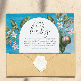 Cartão De Informações Chic Baby in Bloom Baby Shower |Arch Book for Baby
