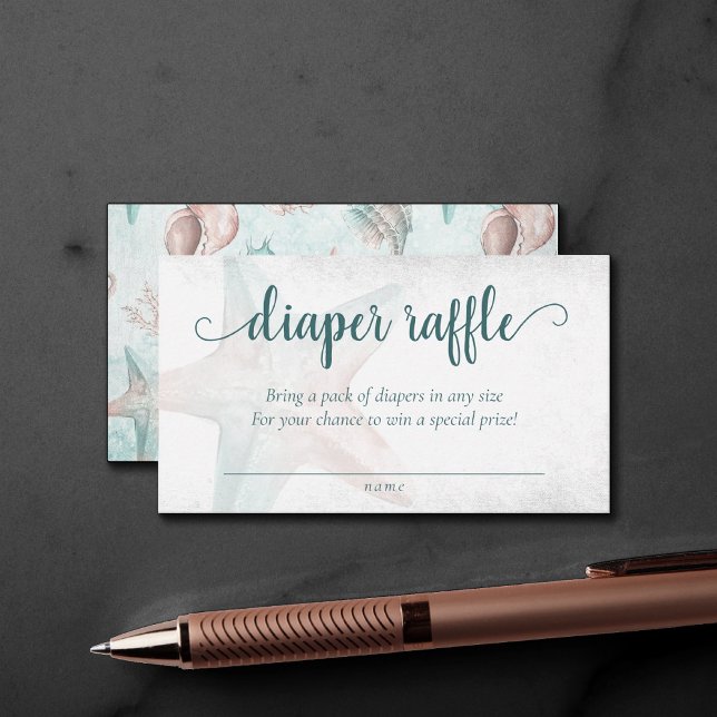 Cartão De Informações Chic costal | Fava-Fralda-de-cobre (Criador carregado)