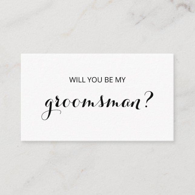 Cartão De Informações Chic Flourish | Você Será Meu Padrinho de casament (Frente)