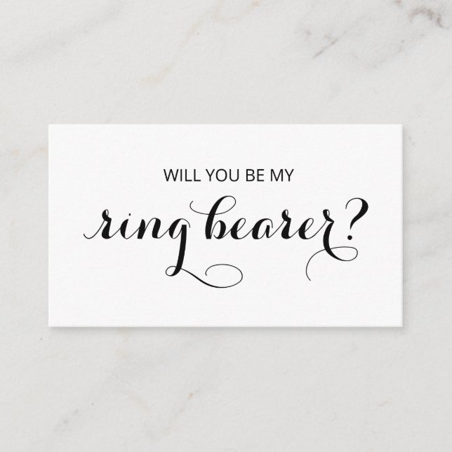 Cartão De Informações Chic Flourish | Você Vai Ser O Meu Portador De Ané (Frente)