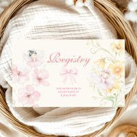 Chic Garden Floral Fairy Princess Girl Registry