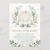 Chic Little Pumpkin Greenery Livros Dourados para 