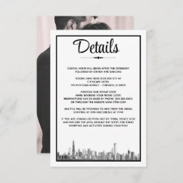 Cartão De Informações Chicago Skyline