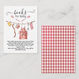 Cartão De Informações Churrasco de Baby-Q Livros para Casais de Bebê car