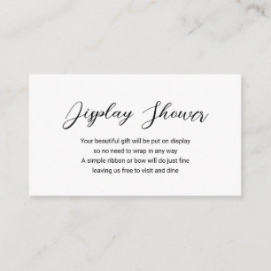 Cartão De Informações Chuva de Bebê Simples Exposição Minimalista Modern