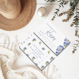 Cartão De Informações Chuva de Beijos Floral Jogo para Chá de Noiva "Adi