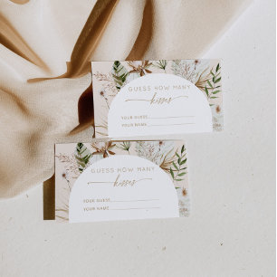 Cartão De Informações Chuva de beijos na praia boêmia jogo de casamento