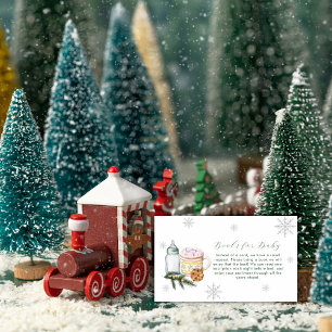 Cartão De Informações Chuva de flocos de neve de inverno Cookie S'more L