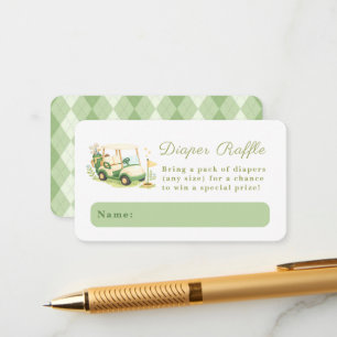 Cartão De Informações Chuva de Fraldas para Chá de Bebê com A Little Put