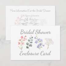 Chuva de Noiva Botânica Aquarela de Flores Silvest