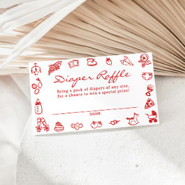 Cartão De Informações Ciao Bambino Fralda Italiana Raffle