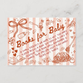 Cartão De Informações Ciao Bambino Red - Books for Baby