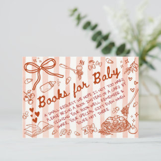 Cartão De Informações Ciao Bambino Red - Books for Baby