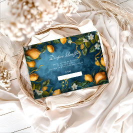 Cartão De Informações Citrus Blossom Blue Diapper Raffle