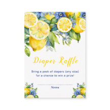 Citrus Lemon Mediterranean Baby Show Fralda Raffle