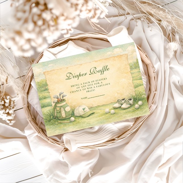 Cartão De Informações Classic Country Club Diapper Raffle (Criador carregado)