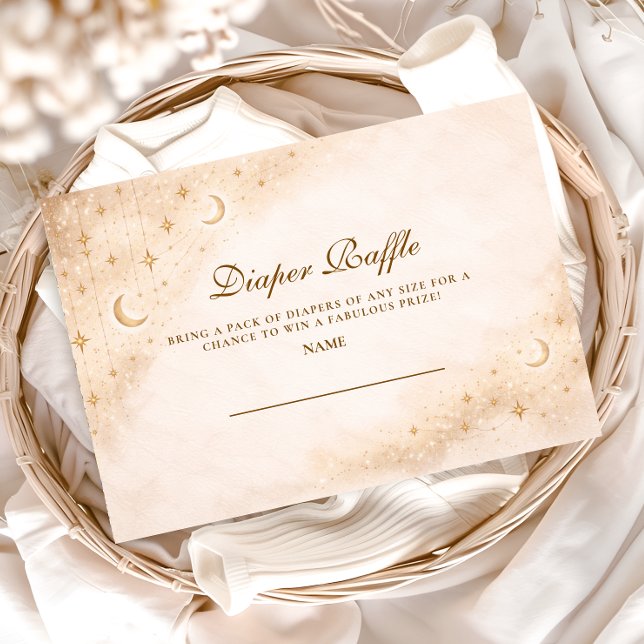 Cartão De Informações Classic Moonlight Diapper Raffle (Criador carregado)
