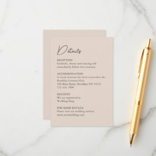 Cartão De Informações Classic Watercolor English Manor House Wedding