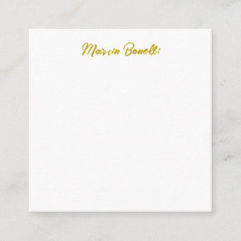 Cartão De Informações Clássica Simples, Clássica, de Caligrafia de Nome