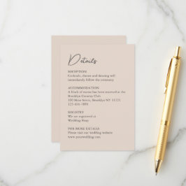 Cartão De Informações Clássico Casa Solarenga Inglesa Casamento Aquarela