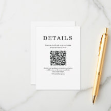 Clássico Minimalista Qr simples Branco & preto