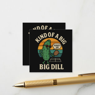 Cartão De Informações Clube Social de Pickleball Engraçado Big Dill