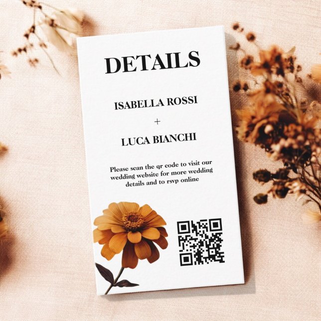 Cartão De Informações Cód. QR Vermelho Laranja Vermelhos Laranja Vermelh (Criador carregado)