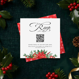 Cartão De Informações Código de Casamento de Código QR Festivo Website R