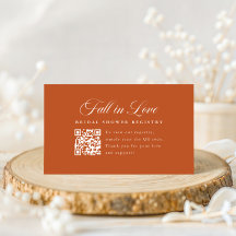 Código QR de Letra Elegante para Chá de Noiva